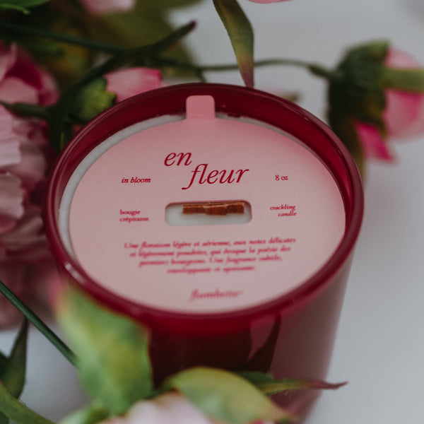 Bougie - en fleur