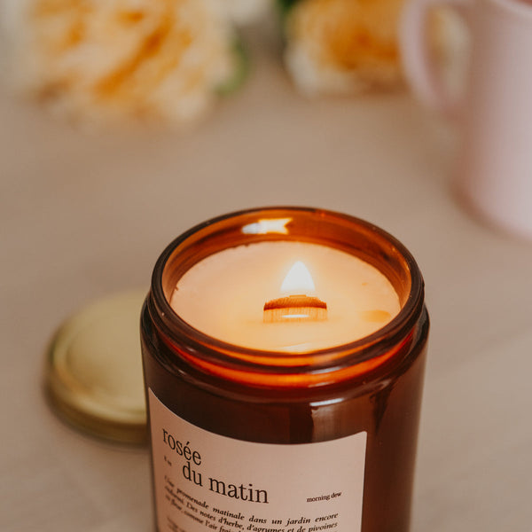 Bougie rosée du matin